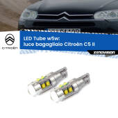 0 Luce Bagagliaio LED W5W Citroën C5 II 2008 - 2014 W5W Tube W5W: Lampadine LED Tube 6000k (Coppia)
