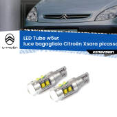 0 Luce Bagagliaio LED W5W Citroën Xsara picasso 1999 - 2012 W5W Tube W5W: Lampadine LED Tube 6000k (Coppia)
