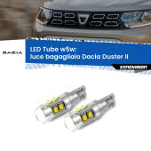 0 Luce Bagagliaio LED W5W Dacia Duster II 2017 in poi W5W Tube W5W: Lampadine LED Tube 6000k (Coppia)