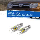 0 Luce Bagagliaio LED W5W Dacia Duster  restyling W5W Tube W5W: Lampadine LED Tube 6000k (Coppia)