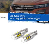 0 Luce Bagagliaio LED W5W Dacia Jogger 2021 in poi W5W Tube W5W: Lampadine LED Tube 6000k (Coppia)