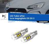 0 Luce Bagagliaio LED W5W DS DS 3 2015 in poi W5W Tube W5W: Lampadine LED Tube 6000k (Coppia)