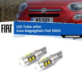 0 Luce Bagagliaio LED W5W Fiat 500X  2014 in poi W5W Tube W5W: Lampadine LED Tube 6000k (Coppia)