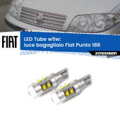 0 Luce Bagagliaio LED W5W Fiat Punto 188 1999 - 2010 W5W Tube W5W: Lampadine LED Tube 6000k (Coppia)