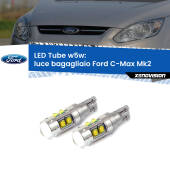 0 Luce Bagagliaio LED W5W Ford C-Max Mk2 2011 - 2019 W5W Tube W5W: Lampadine LED Tube 6000k (Coppia)