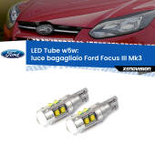 0 Luce Bagagliaio LED W5W Ford Focus Mk3 2011 - 2014 W5W Tube W5W: Lampadine LED Tube 6000k (Coppia)