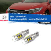 0 Luce Bagagliaio LED W5W Honda Civic Mk10 2016 - 2020 W5W Tube W5W: Lampadine LED Tube 6000k (Coppia)