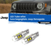 0 Luce Bagagliaio LED W5W Jeep Renegade 2014 in poi W5W Tube W5W: Lampadine LED Tube 6000k (Coppia)