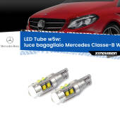 0 Luce Bagagliaio LED W5W Mercedes Classe-B W246, W242 2011 - 2018 W5W Tube W5W: Lampadine LED Tube 6000k (Coppia)