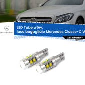 0 Luce Bagagliaio LED W5W Mercedes Classe-C W205 2013 - 2018 W5W Tube W5W: Lampadine LED Tube 6000k (Coppia)