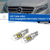 0 Luce Bagagliaio LED W5W Mercedes Classe-V W447 2014 in poi W5W Tube W5W: Lampadine LED Tube 6000k (Coppia)
