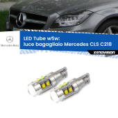 0 Luce Bagagliaio LED W5W Mercedes CLS C218 2011 - 2017 W5W Tube W5W: Lampadine LED Tube 6000k (Coppia)