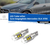 0 Luce Bagagliaio LED W5W Mercedes GLA X156 2013 in poi W5W Tube W5W: Lampadine LED Tube 6000k (Coppia)
