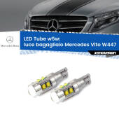 0 Luce Bagagliaio LED W5W Mercedes Vito W447 2014 in poi W5W Tube W5W: Lampadine LED Tube 6000k (Coppia)