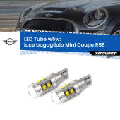 0 Luce Bagagliaio LED W5W Mini Coupe R58 2011 - 2015 W5W Tube W5W: Lampadine LED Tube 6000k (Coppia)