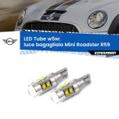 0 Luce Bagagliaio LED W5W Mini Roadster R59 2012 - 2015 W5W Tube W5W: Lampadine LED Tube 6000k (Coppia)