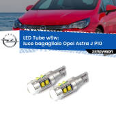 0 Luce Bagagliaio LED W5W Opel Astra J P10 2009 - 2015 W5W Tube W5W: Lampadine LED Tube 6000k (Coppia)