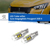 0 Luce Bagagliaio LED W5W Peugeot 208 II 2019 in poi W5W Tube W5W: Lampadine LED Tube 6000k (Coppia)