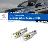 0 Luce Bagagliaio LED W5W Peugeot 4008 2012 in poi W5W Tube W5W: Lampadine LED Tube 6000k (Coppia)