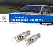 0 Luce Bagagliaio LED W5W Peugeot 405 1987 - 1997 W5W Tube W5W: Lampadine LED Tube 6000k (Coppia)