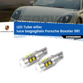 0 Luce Bagagliaio LED W5W Porsche Boxster 981 2012 in poi W5W Tube W5W: Lampadine LED Tube 6000k (Coppia)