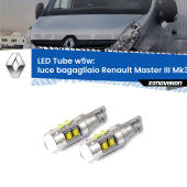 0 Luce Bagagliaio LED W5W Renault Master III Mk3 2010 in poi W5W Tube W5W: Lampadine LED Tube 6000k (Coppia)