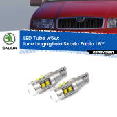 0 Luce Bagagliaio LED W5W Skoda Fabia I 6Y 2006 - 2006 W5W Tube W5W: Lampadine LED Tube 6000k (Coppia)