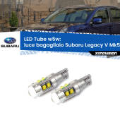 0 Luce Bagagliaio LED W5W Subaru Legacy V Mk5 2009 - 2013 W5W Tube W5W: Lampadine LED Tube 6000k (Coppia)
