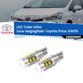 0 Luce Bagagliaio LED W5W Toyota Prius XW50 2015 in poi W5W Tube W5W: Lampadine LED Tube 6000k (Coppia)