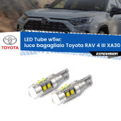 0 Luce Bagagliaio LED W5W Toyota RAV 4 III XA30 2005 - 2014 W5W Tube W5W: Lampadine LED Tube 6000k (Coppia)