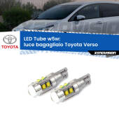 0 Luce Bagagliaio LED W5W Toyota Verso 2009 - 2018 W5W Tube W5W: Lampadine LED Tube 6000k (Coppia)