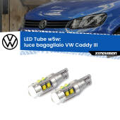 0 Luce Bagagliaio LED W5W VW Caddy III Versione 2 W5W Tube W5W: Lampadine LED Tube 6000k (Coppia)
