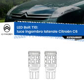 0 Luce ingombro laterale LED Citroën C6 anteriori: T10 Bolt T10: LED Frecce Bolt Arancio (Coppia)