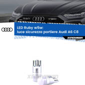 0 Luce Sicurezza Portiere LED Audi A6 C8 2018 in poi: w5w Ruby T10 (W5W) XPRO Ruby LED - LED Luce Rossa per Stop e Interni (coppia)