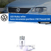 0 Luce Sicurezza Portiere LED VW Passat B6 2005 - 2010: w5w Ruby T10 (W5W) XPRO Ruby LED - LED Luce Rossa per Stop e Interni (coppia)
