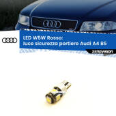 0 Luce Sicurezza Portiere LED W5W per Audi A4 B5 1994 - 2001 W5W: Lampadina LED canbus rossa