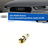 0 Luce Sicurezza Portiere LED W5W per Audi A4 B8 2007 - 2015 W5W: Lampadina LED canbus rossa