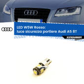 0 Luce Sicurezza Portiere LED W5W per Audi A5 8T 2007 - 2017 W5W: Lampadina LED canbus rossa
