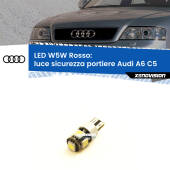 0 Luce Sicurezza Portiere LED W5W per Audi A6 C5 1997 - 2004 W5W: Lampadina LED canbus rossa