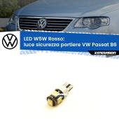 0 Luce Sicurezza Portiere LED W5W per VW Passat B6 2005 - 2010 W5W: Lampadina LED canbus rossa