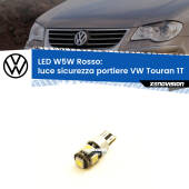 0 Luce Sicurezza Portiere LED W5W per VW Touran 1T 2003 - 2009 W5W: Lampadina LED canbus rossa