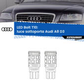 0 Luce Sottoporta LED Audi A8 D3 2002 - 2009: T10 Bolt T10: LED Bolt 6000k (Coppia)