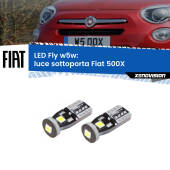 0 Luce Sottoporta LED Fiat 500X  2014 in poi: W5W Fly W5W: Lampadine LED Fly 6000k (Coppia)