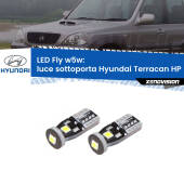 0 Luce Sottoporta LED Hyundai Terracan HP 2001 - 2006: W5W Fly W5W: Lampadine LED Fly 6000k (Coppia)