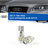 0 Luce Sottoporta LED per Audi A6 C6 2004 - 2011: W5W X-Tee W5W (T10) LED X-Tee (Coppia)