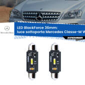 0 Luce Sottoporta LED per Mercedes Classe-M W164 2005 - 2011: C5W BlackForce 36mm (Coppia) C5W 36mm: LED Blackforce 6000k (Coppia)