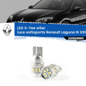 0 Luce Sottoporta LED per Renault Laguna III X91 2007 - 2015: W5W X-Tee W5W (T10) LED X-Tee (Coppia)