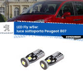 0 Luce Sottoporta LED Peugeot 807 2002 - 2010: W5W Fly W5W: Lampadine LED Fly 6000k (Coppia)