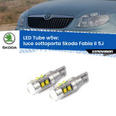 0 Luce Sottoporta LED W5W Skoda Fabia II 5J 2006 - 2014 W5W Tube W5W: Lampadine LED Tube 6000k (Coppia)
