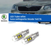 0 Luce Sottoporta LED W5W Skoda Yeti 5L 2009 - 2017 W5W Tube W5W: Lampadine LED Tube 6000k (Coppia)